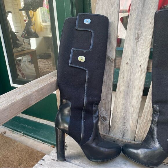 Balenciaga tall wool black boots size EU 36 - Picture 13 of 16